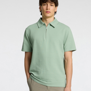 SELECTED HOMME Seersucker Polo Shirt